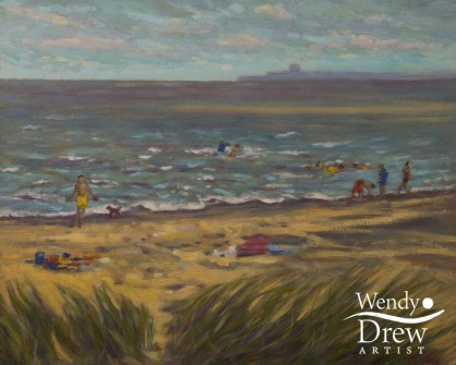 Playing on the beach Walberswick