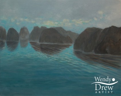 Turquoise mist Halong Bay