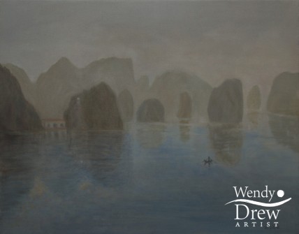 Blue mist Halong Bay